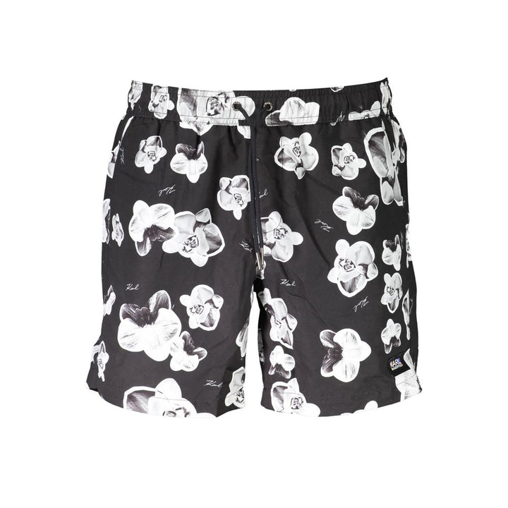 Karl Lagerfeld Nero Polyester Men’s Swim Boxer