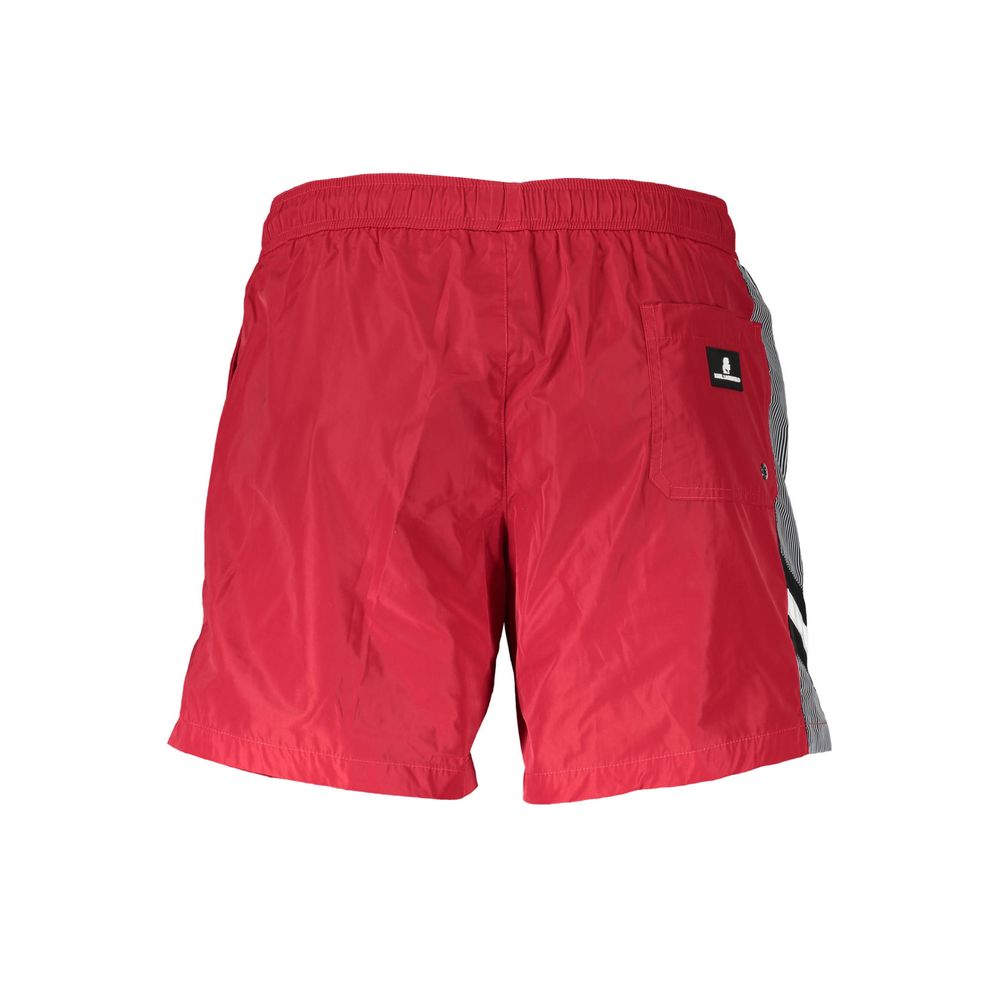 Karl Lagerfeld Rosso Polyester Men’s Beachwear Boxer