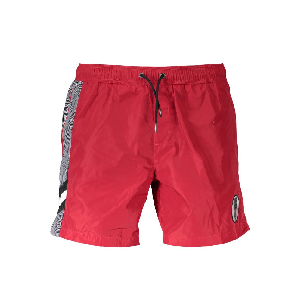 Karl Lagerfeld Rosso Polyester Men’s Beachwear Boxer