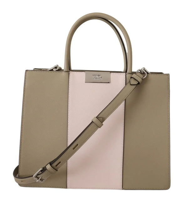 Karl Lagerfeld - Sage Green Polyurethane Tote Shoulder Bag