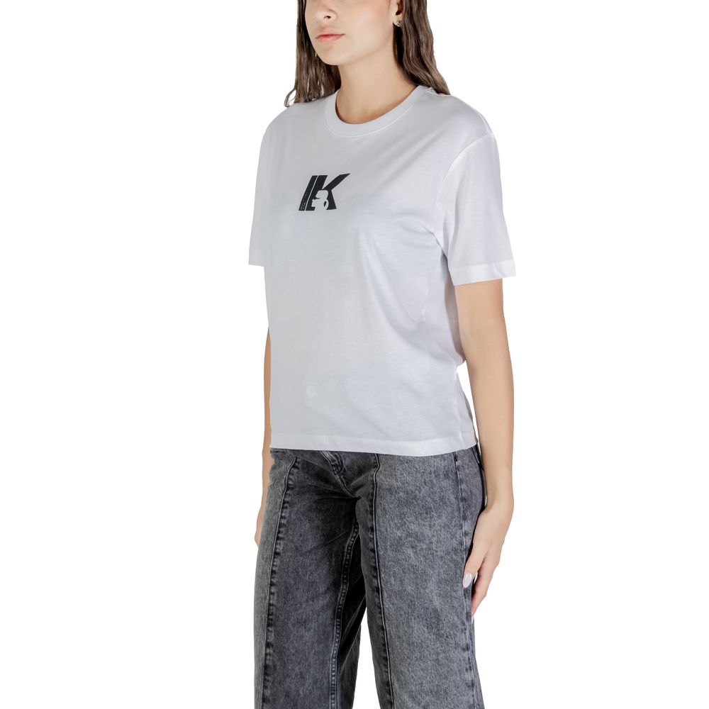 Karl Lagerfeld - White Cotton T-Shirt