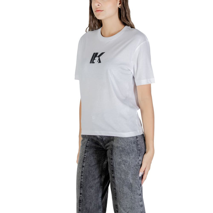 Karl Lagerfeld - White Cotton T-Shirt