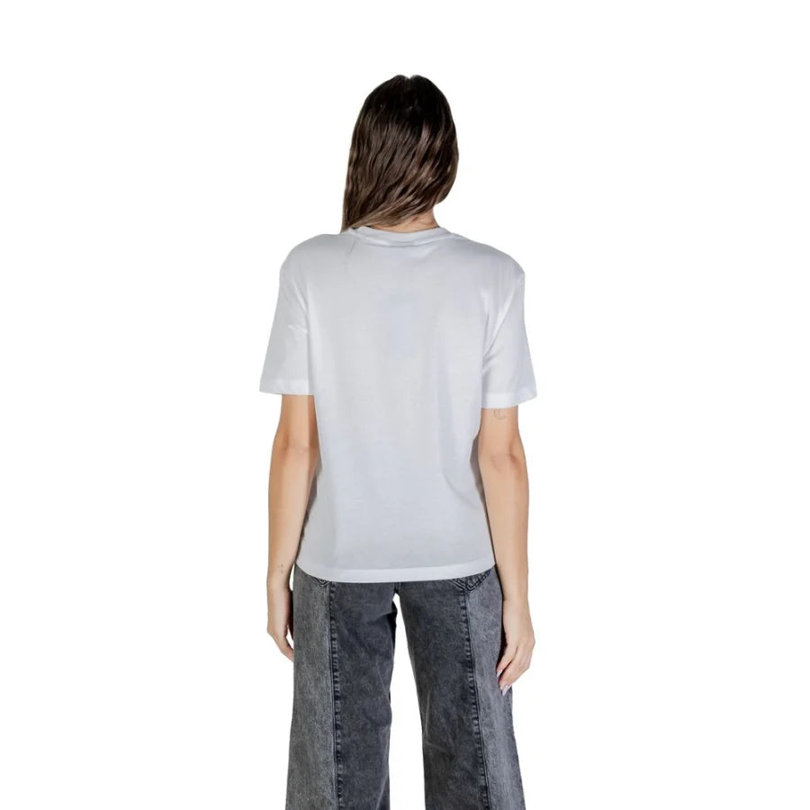 Karl Lagerfeld White Cotton T-Shirt