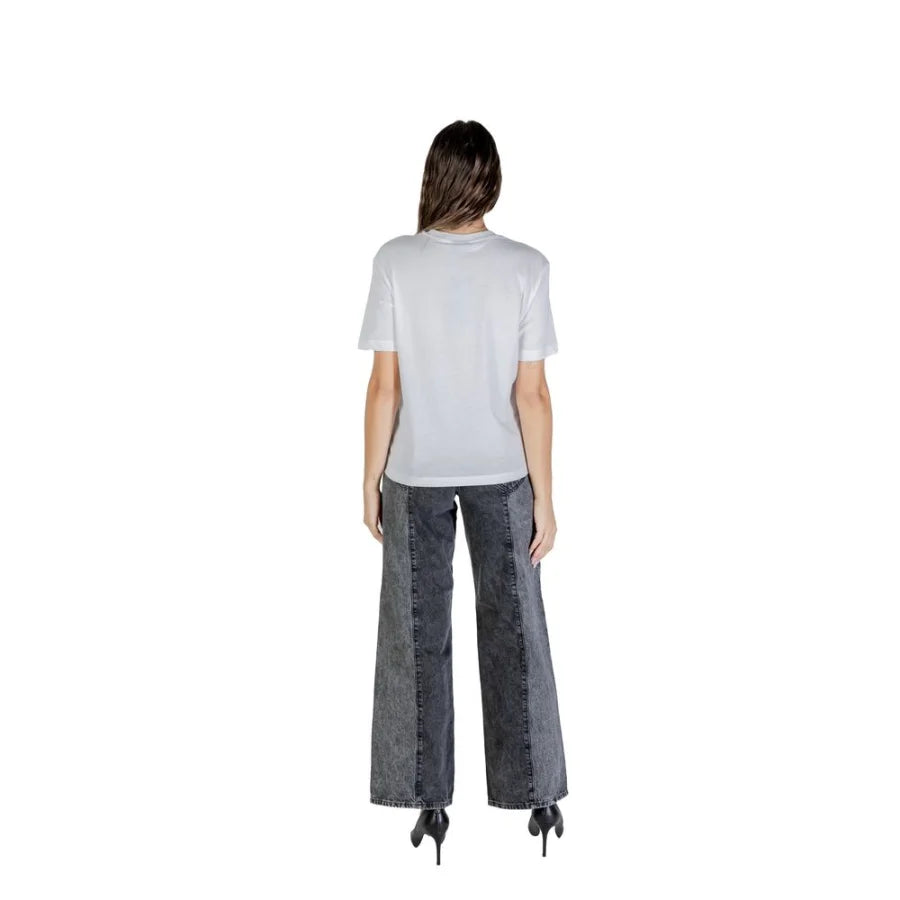 Karl Lagerfeld White Cotton T-Shirt