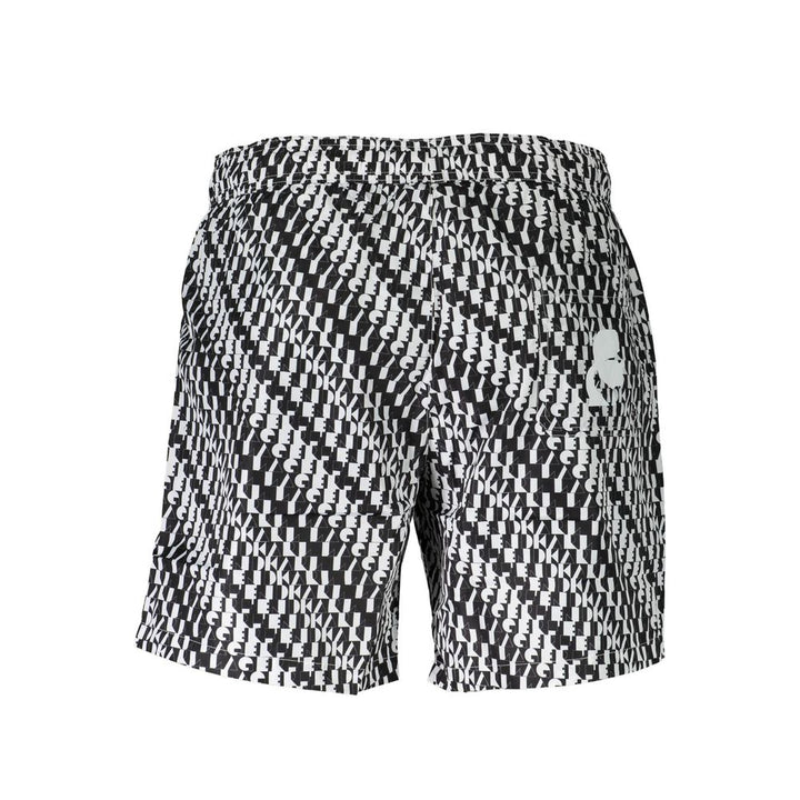Karl Lagerfeld White Polyester Men’s Swim Boxer