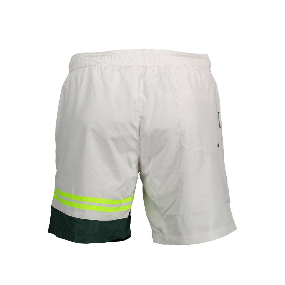 Karl Lagerfeld White Polyester Men’s Swim Boxer