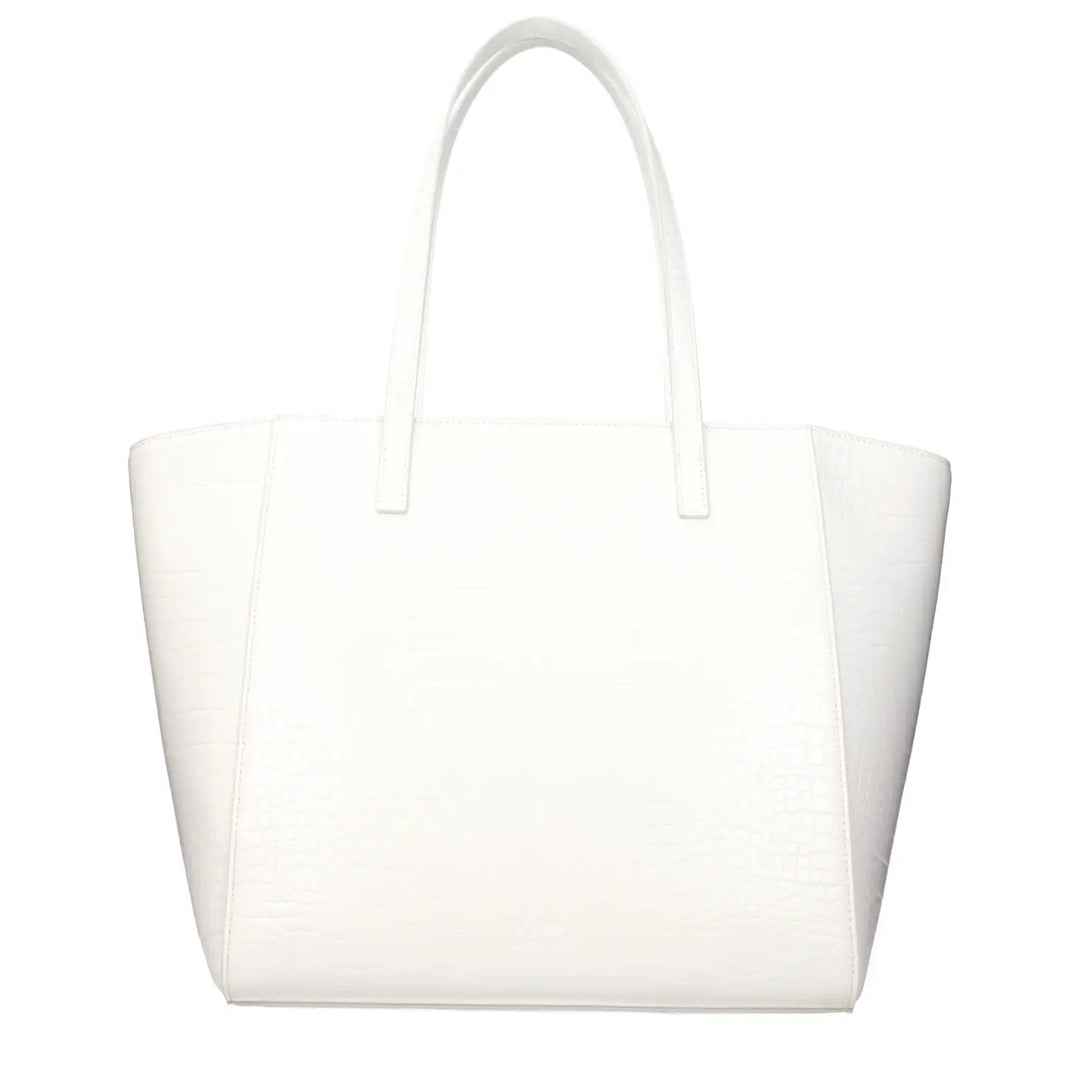 Karl Lagerfeld White Polyethylene Shoulder Bag