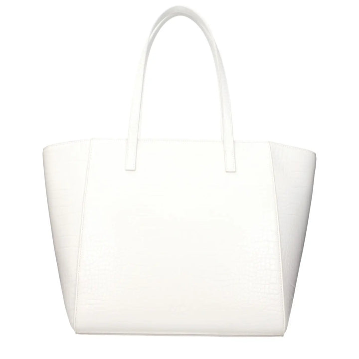 Karl Lagerfeld White Polyethylene Shoulder Bag