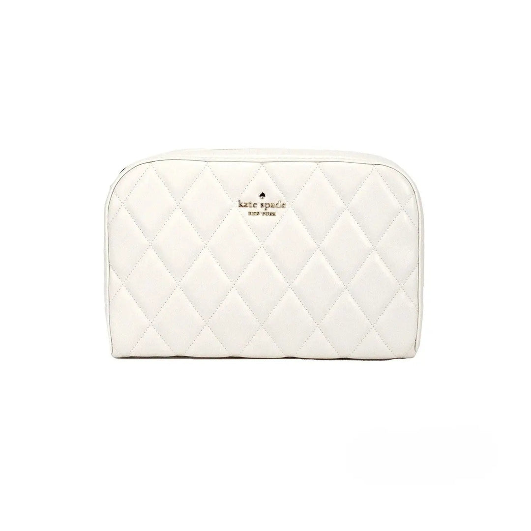 Kate Spade Carey Mini Parchment Quilted Smooth Leather Camera Crossbody Handbag