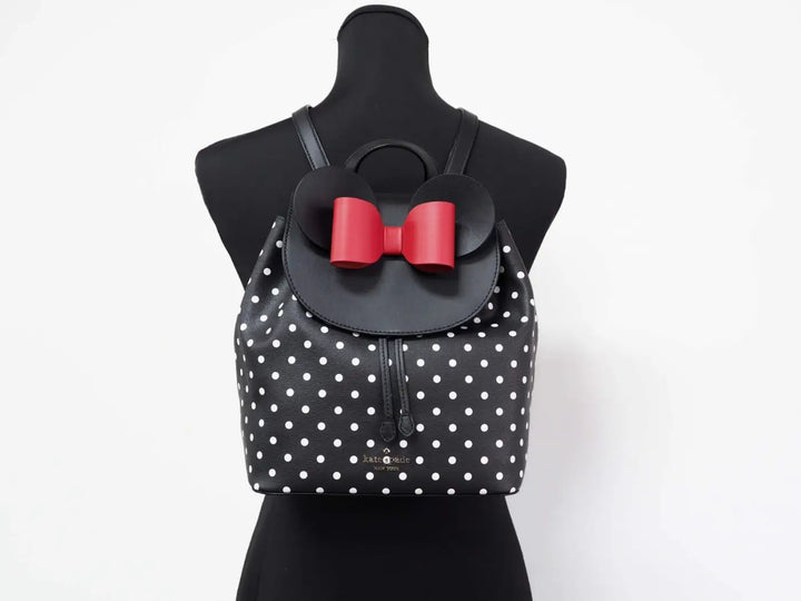 Kate Spade Disney Minnie Mouse Medium Leather Backpack Bookbag Bag