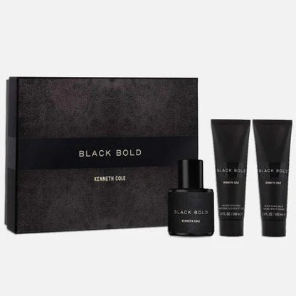 Kenneth Cole Black Bold Gift Set for Men Eau De Parfum and Aftershave Men’s Sets