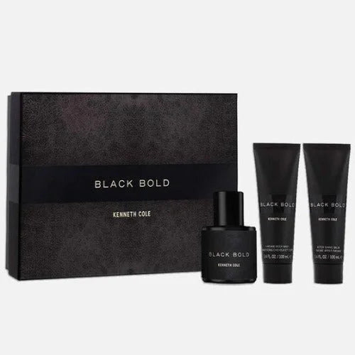 Kenneth Cole Black Bold Gift Set for Men Eau De Parfum and Aftershave Men’s Sets