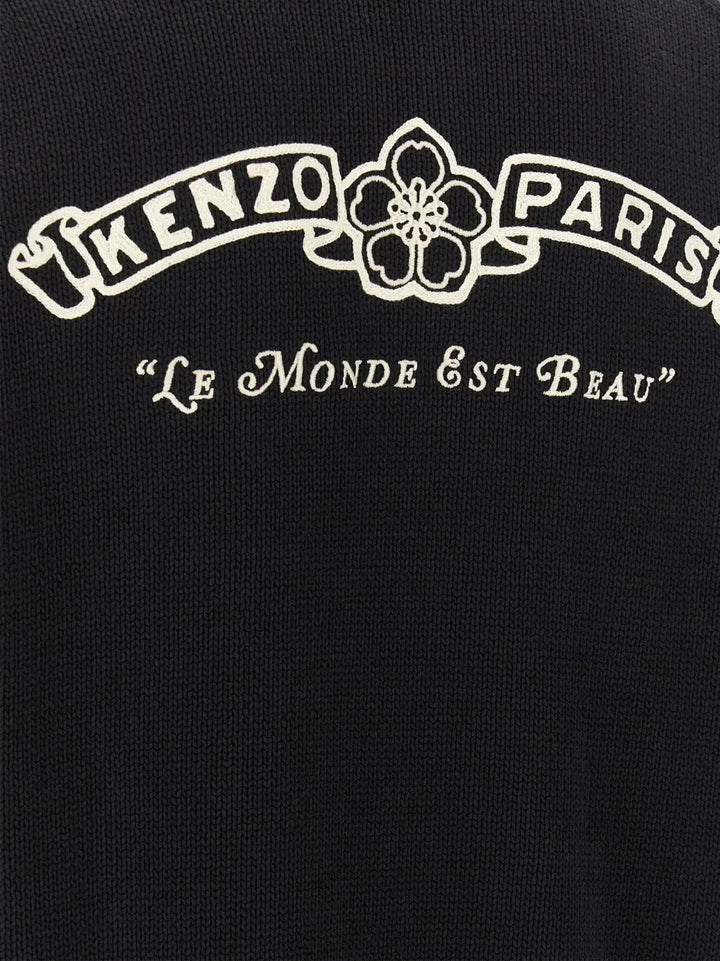 Kenzo Bicolor Cotton Cardigan