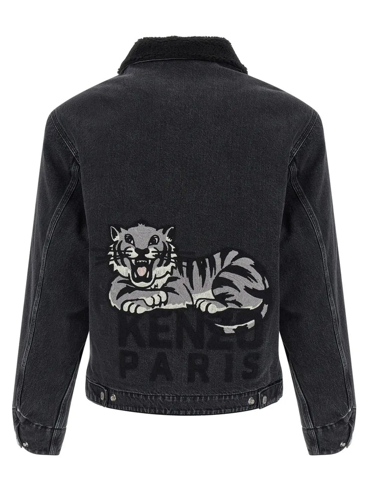 Kenzo Black Cotton Denim Jacket