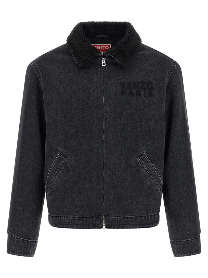 Kenzo Black Cotton Denim Jacket