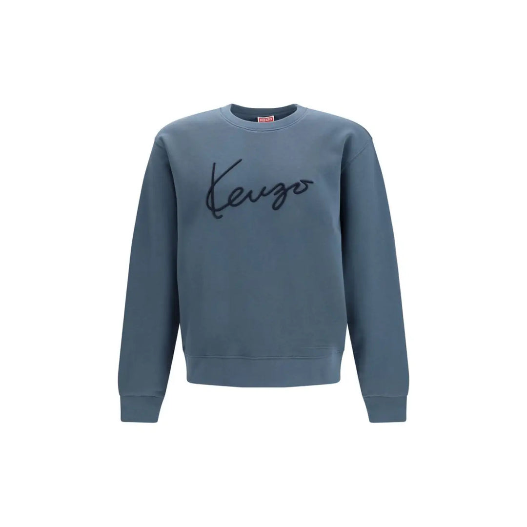 Kenzo Blue Cotton Sweatshirt