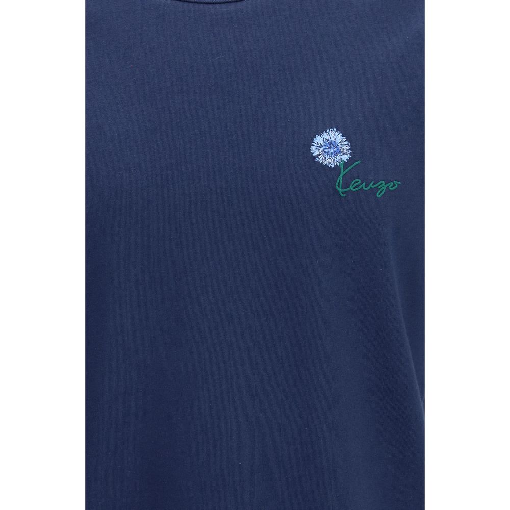 Kenzo Blue Cotton T-shirt