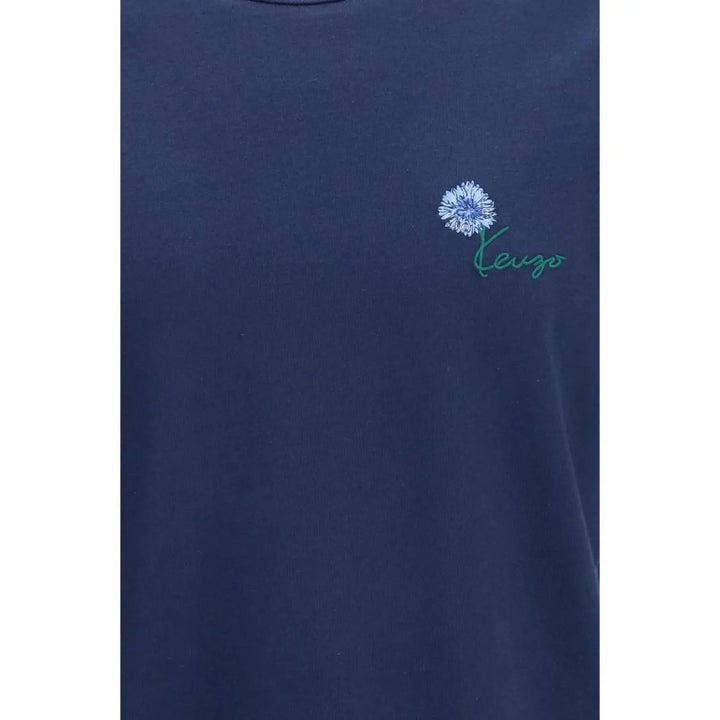 Kenzo Blue Cotton T-shirt