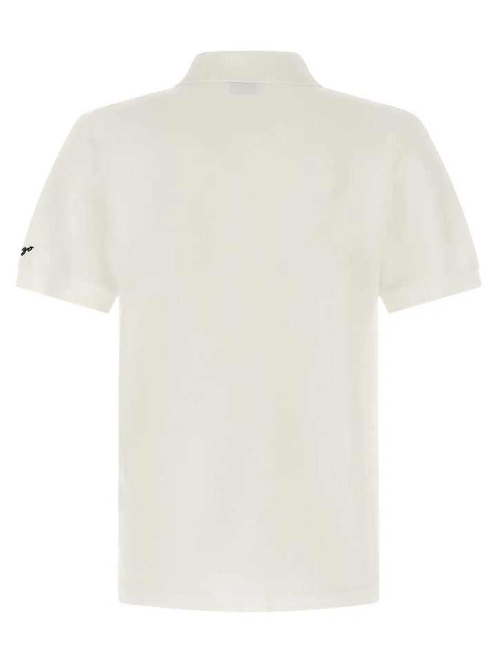Kenzo White Cotton Polo Shirt