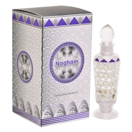 Khadlaj Nagham Concentrated Perfume Oil Cedar Sandalwood Vanilla Smoke Unisex Fragrance