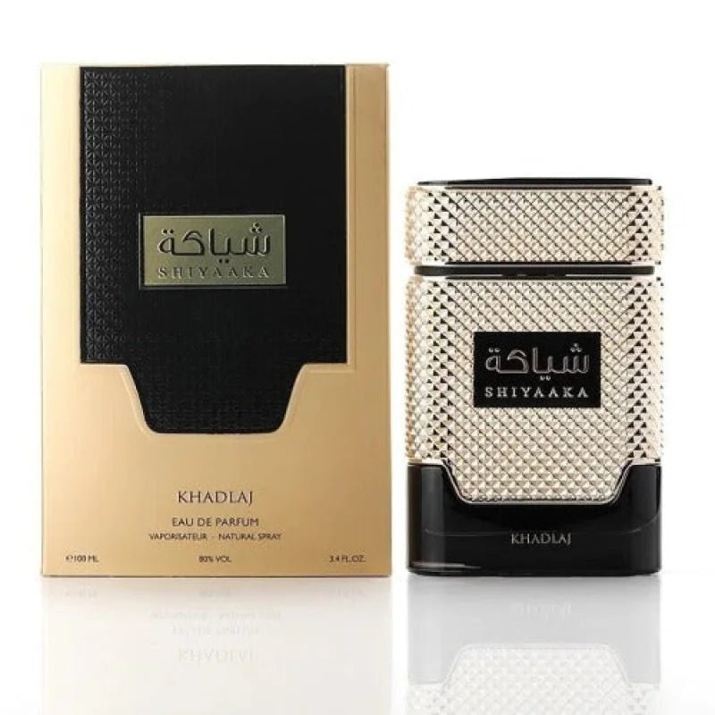 Alluring Khadlaj Shiyaaka Gold Eau Floral Fruity Amber Symphony Men’s Cologne