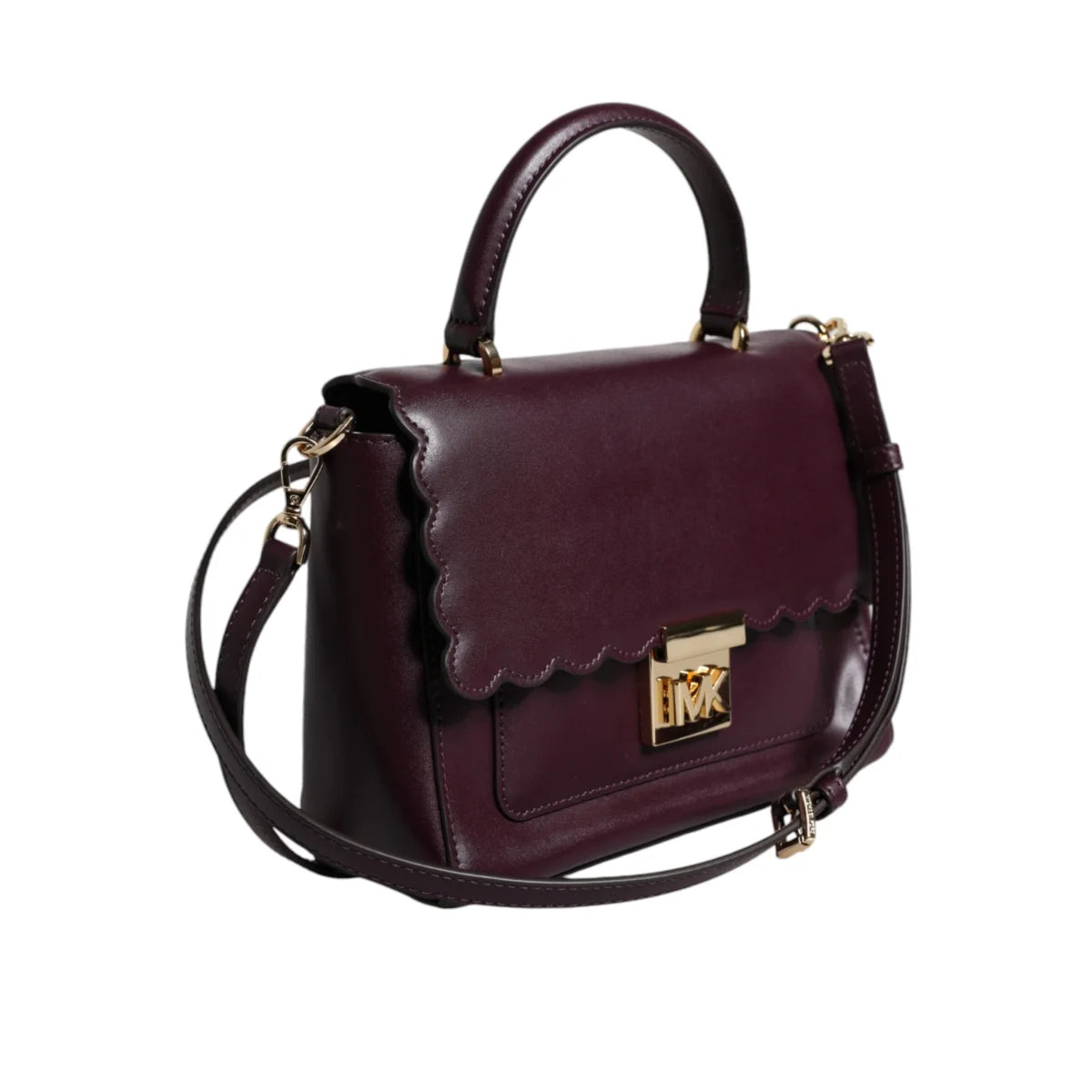 Kors Mindy Satchel Bag with Gold Hardware Authentic Leather Michael