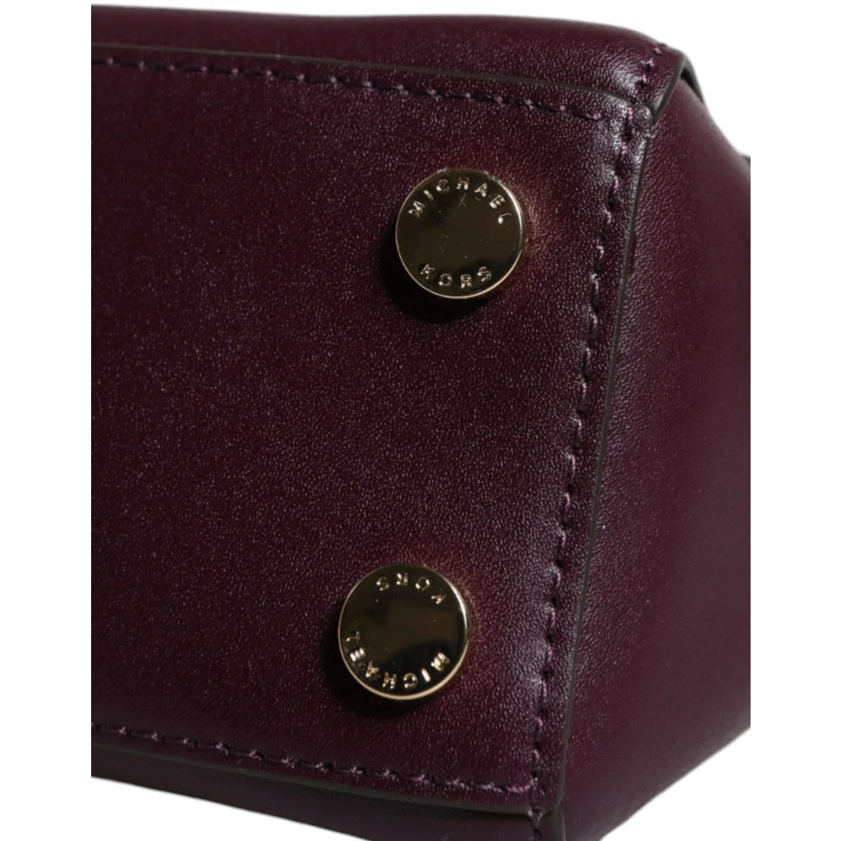 Kors Mindy Satchel Bag with Gold Hardware Authentic Leather Michael