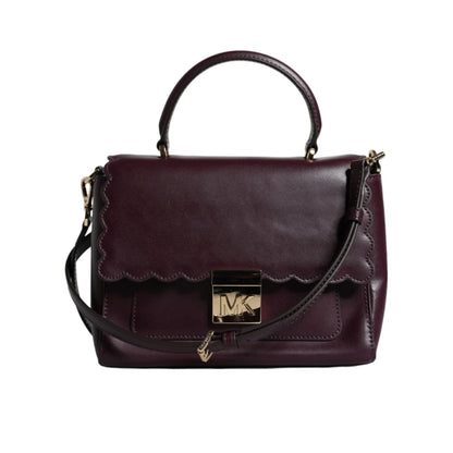 Kors Mindy Satchel Bag with Gold Hardware Authentic Leather Michael