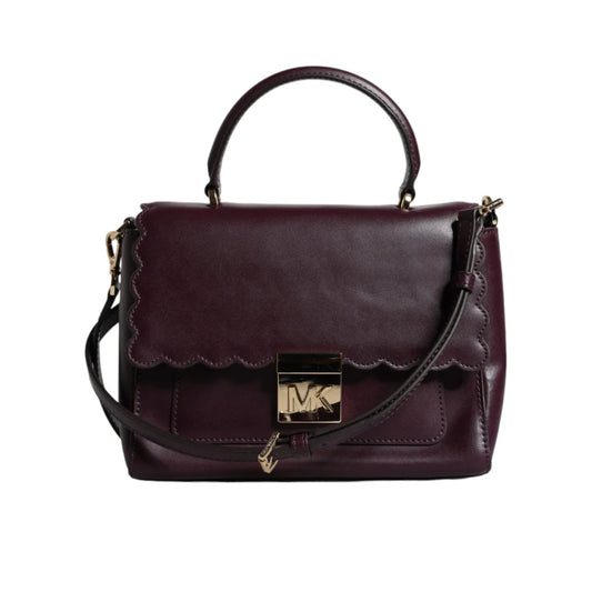 Kors Mindy Satchel Bag with Gold Hardware Authentic Leather Michael