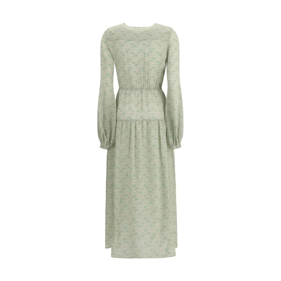 Kristina Ti Bicolor Silk Long Dress