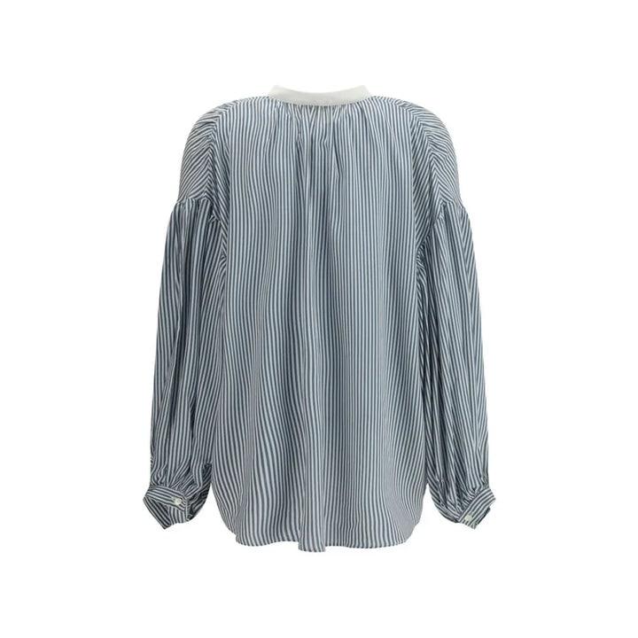 Kristina Ti Bicolor Viscose Pattern Shirt