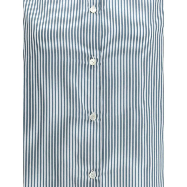 Kristina Ti Bicolor Viscose Pattern Shirt