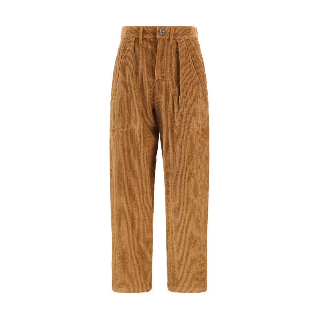 Kristina Ti Brown Cotton Casual Pants