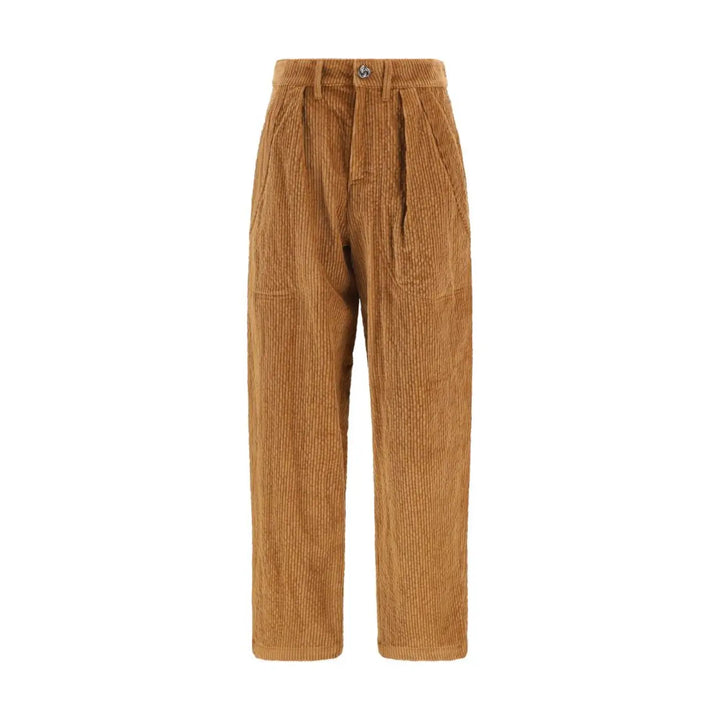 Kristina Ti Brown Cotton Casual Pants