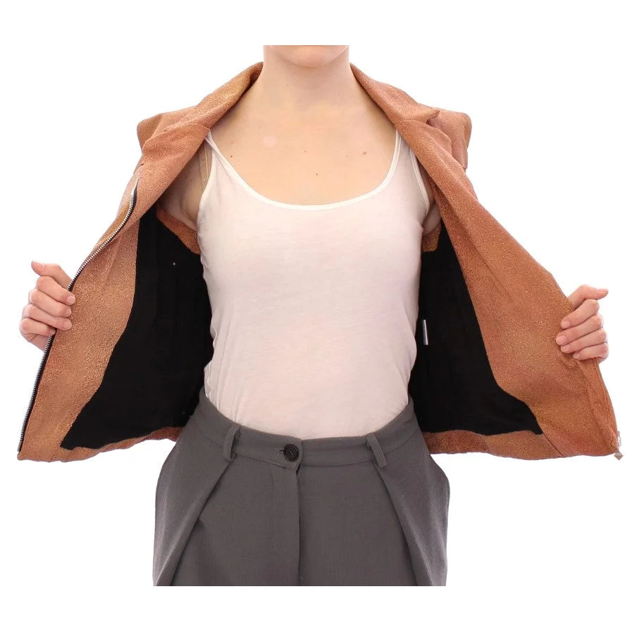 La Maison du Couturier Brown Leather Jacket Vest