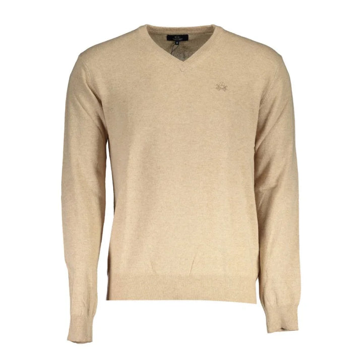 La Martina Beige Lyocell Men’s Sweater