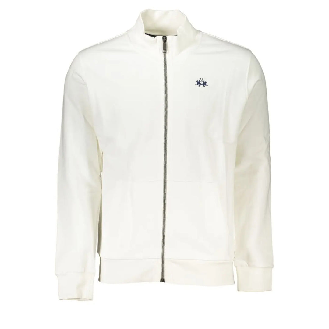 La Martina Bianco Cotton Men Sweatshirt