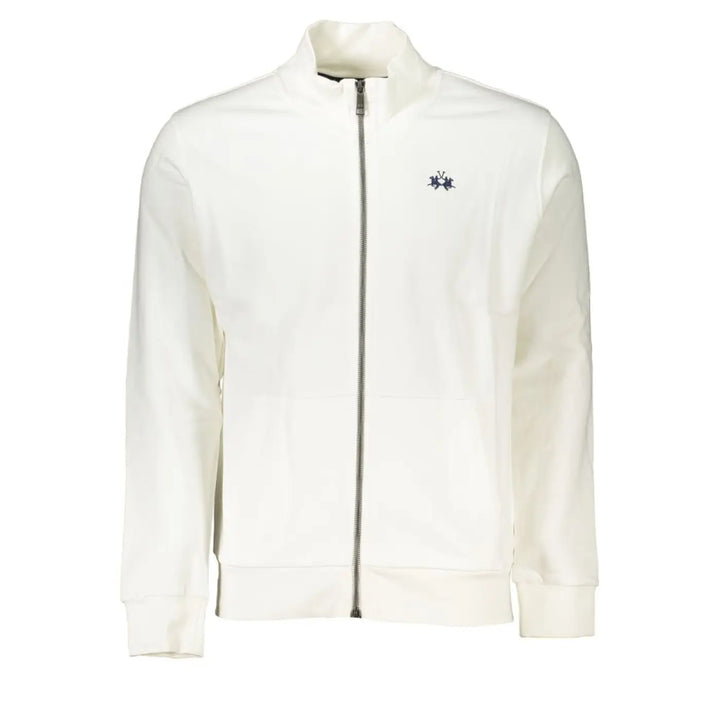 La Martina Bianco Cotton Men Sweatshirt
