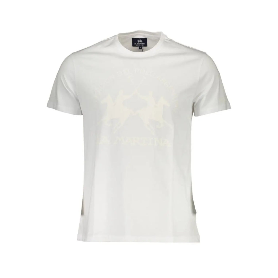 La Martina Bianco Cotton Men T-shirt