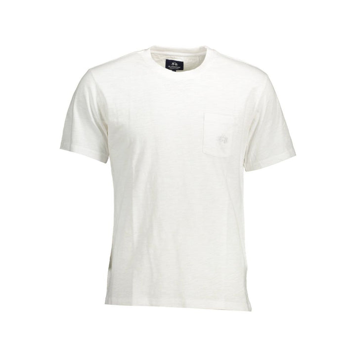 La Martina Bianco Cotton Men T-shirt