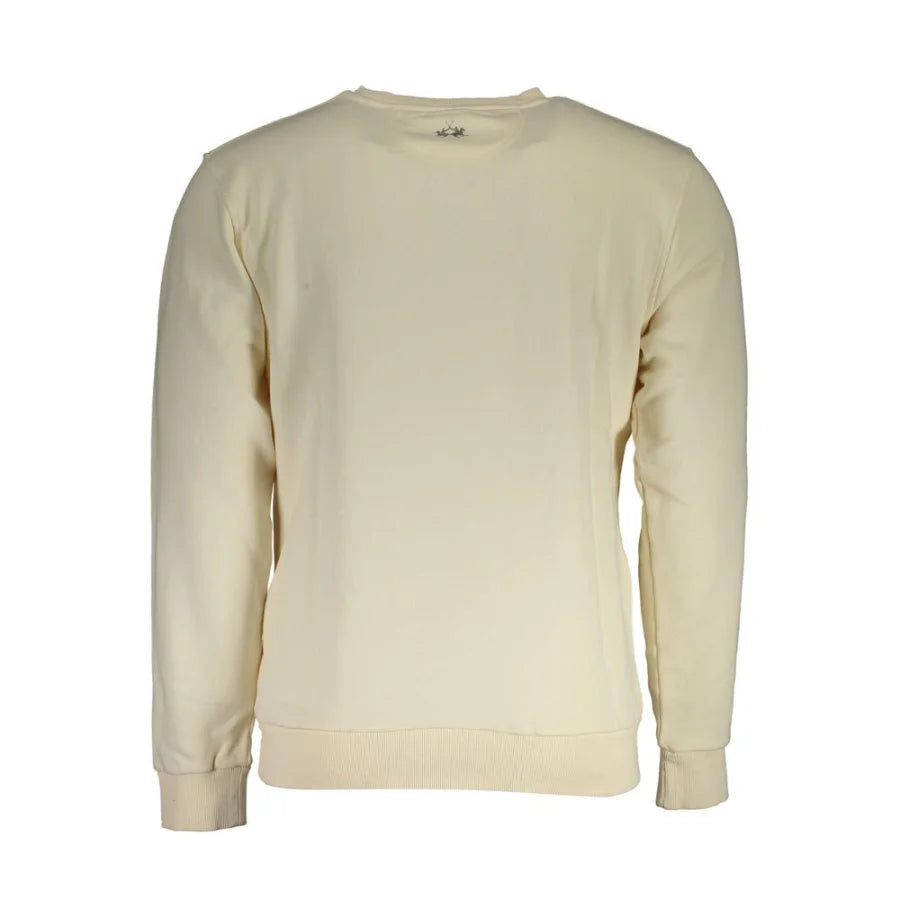 La Martina Bianco Cotton Mens Sweatshirt