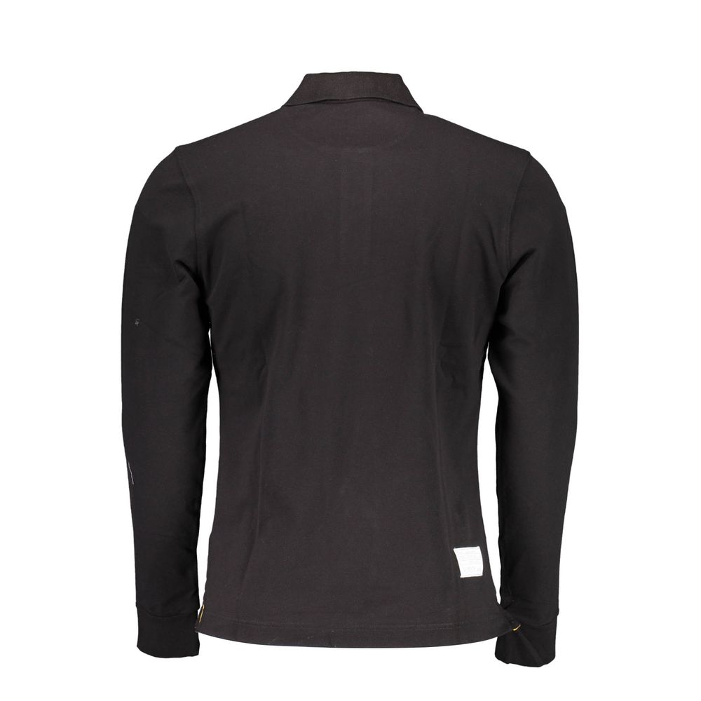 La Martina Black Cotton Men’s Polo Shirt