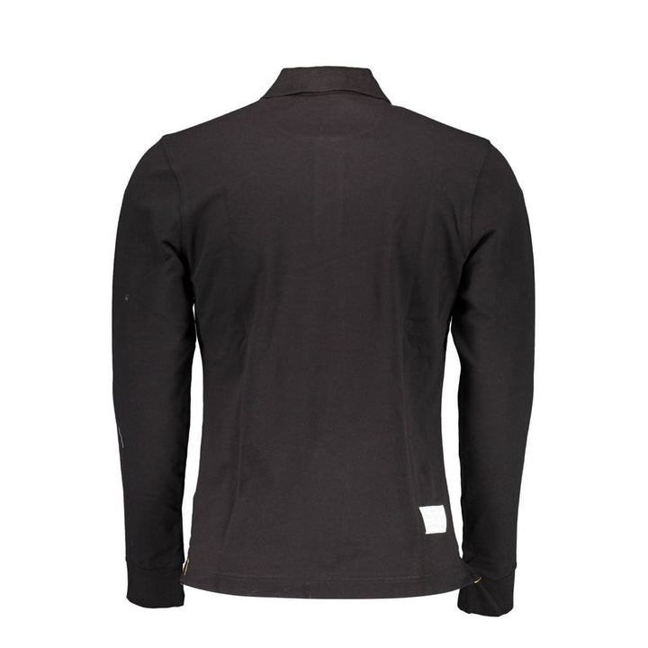 La Martina Black Cotton Men’s Polo Shirt