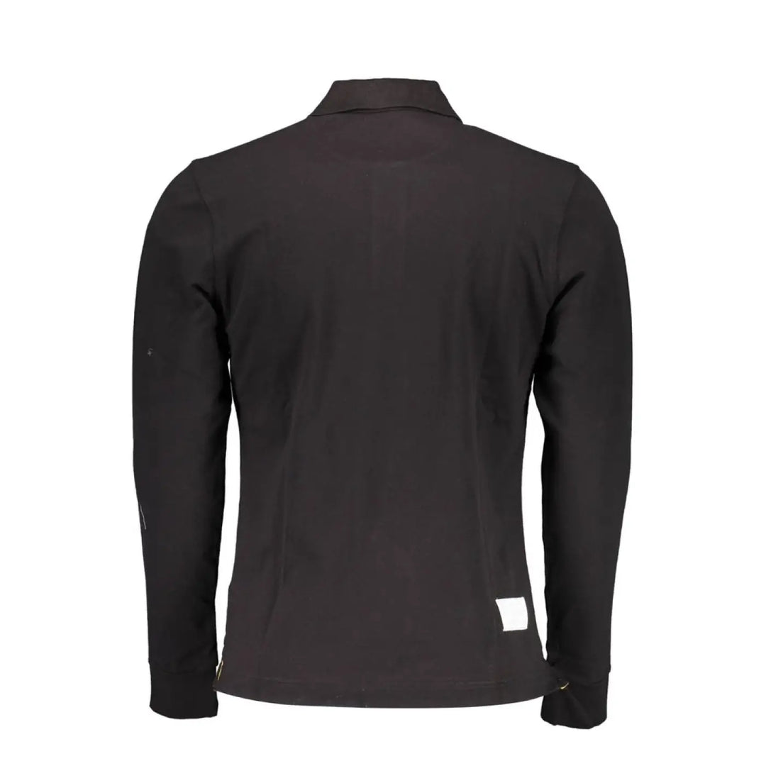 La Martina Black Cotton Men’s Polo Shirt