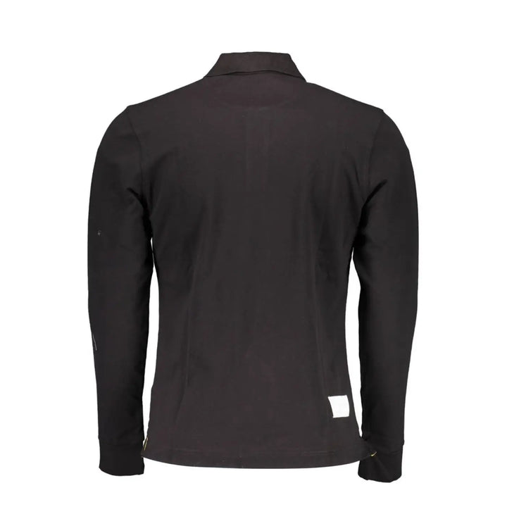 La Martina Black Cotton Men’s Polo Shirt
