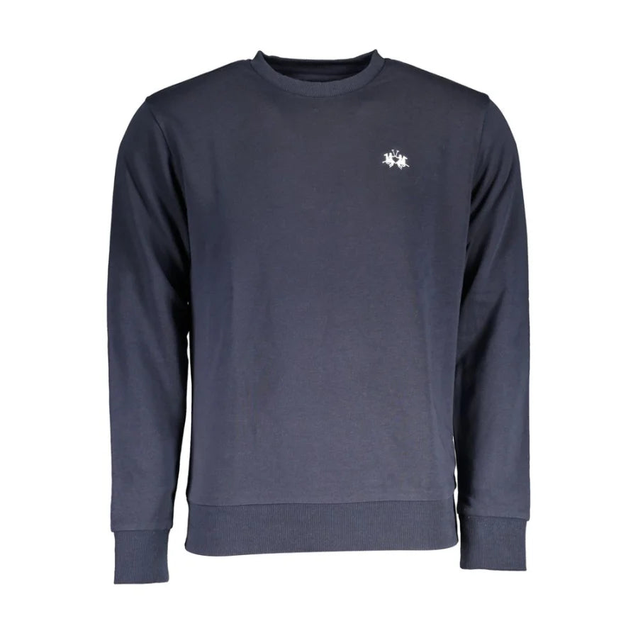 La Martina Black Cotton Men’s Sweatshirt