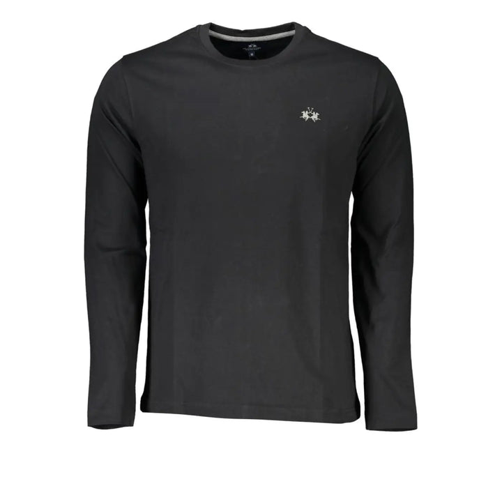 La Martina Black Cotton Men’s T-Shirt