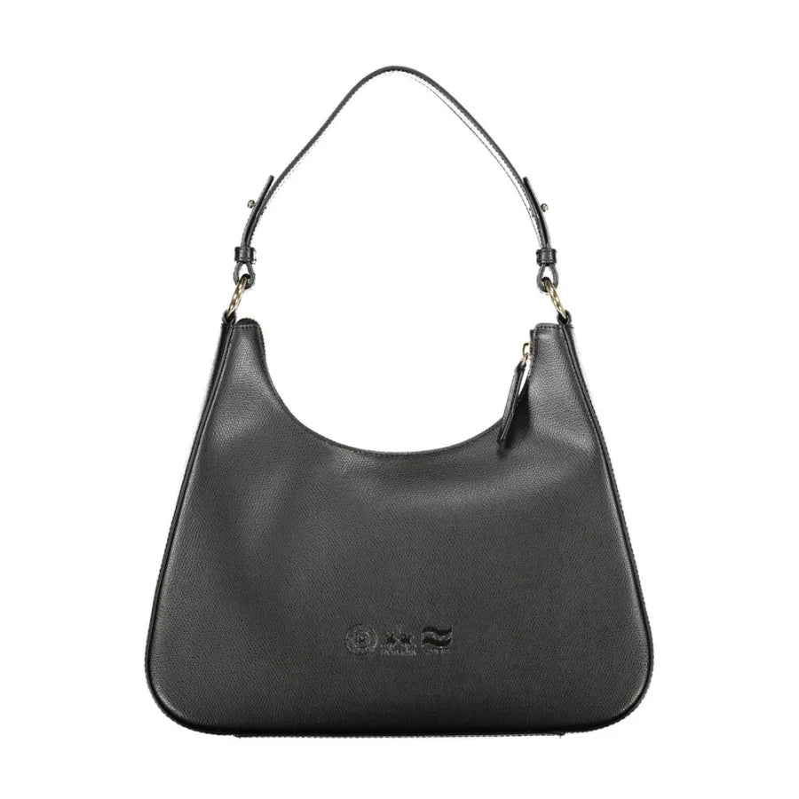 La Martina Black Leather Women’s Shoulder Bag