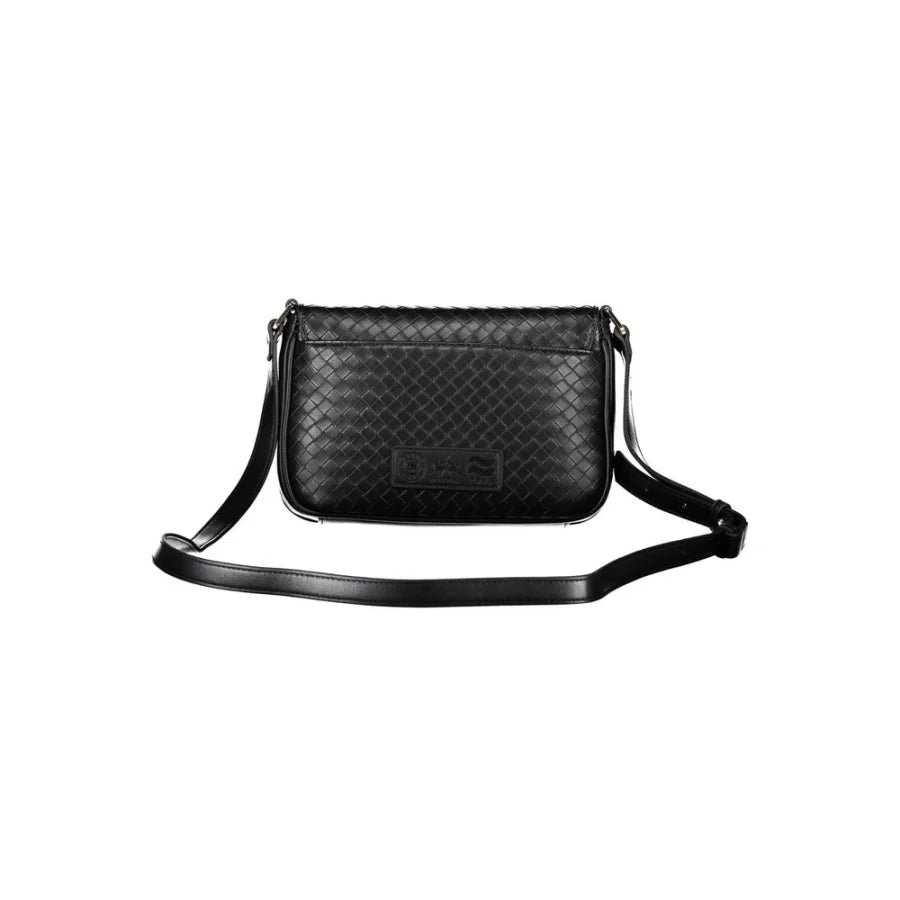 La Martina Black Polyurethane Women Shoulder Bag