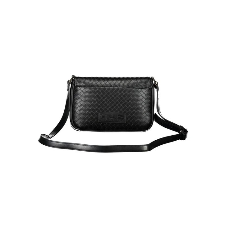 La Martina Black Polyurethane Women Shoulder Bag